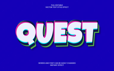 quest text effect 