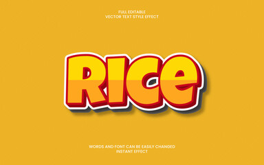 rice text effect 