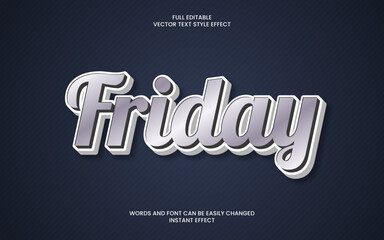 friday text effect 