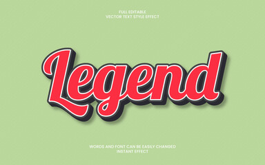 legend text effect