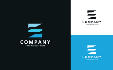 Letter S minimal tech logo design