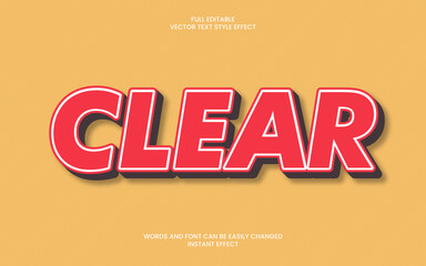 clear text effect