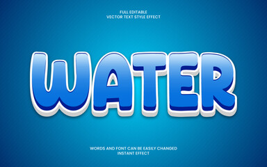 Fototapeta premium water text effect 