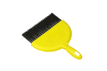 Dust brush or broom isolated on transparent background png file	