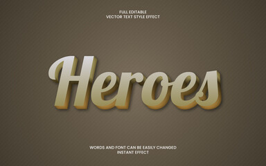 heroes text effect 