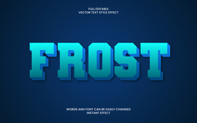 frost text effect 