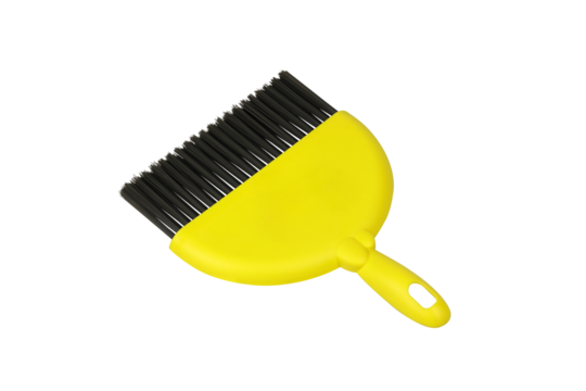 Dust brush or broom isolated on transparent background png file	