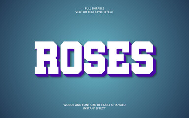 roses text effect 