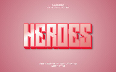heroes text effect 