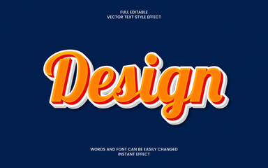 design text effect 