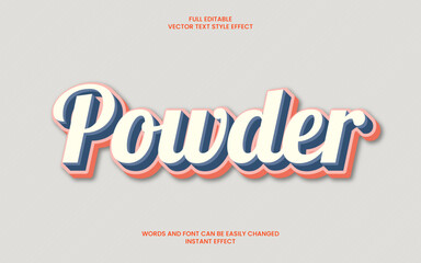 powder text effect 
