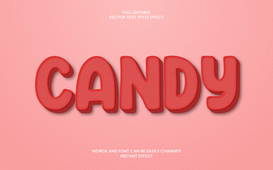 candy text effect 