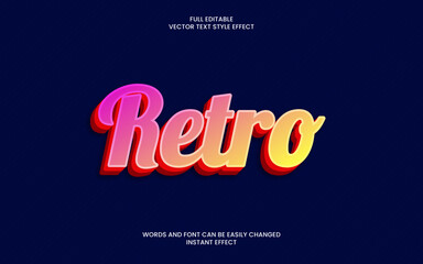 Retro Text Effect