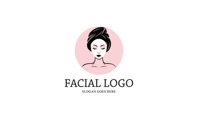 Facial for Salon or Treatment Logo