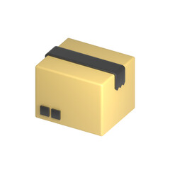 box package 3d illustration