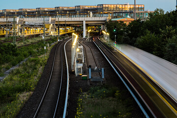 S-Bahn trainstaion Südkreuz long exposure, Berlin