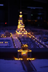 Fototapeta na wymiar Miniature model of the ancient city.
