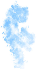 Blue Gradient Smoke Abstract Shape
