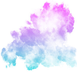  Blue and Pink Gradient Smoke Abstract Shape