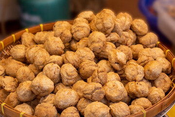 walnuts on a wooden table