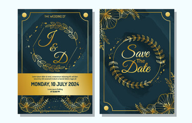 Semi Formal Wedding Invitation Template