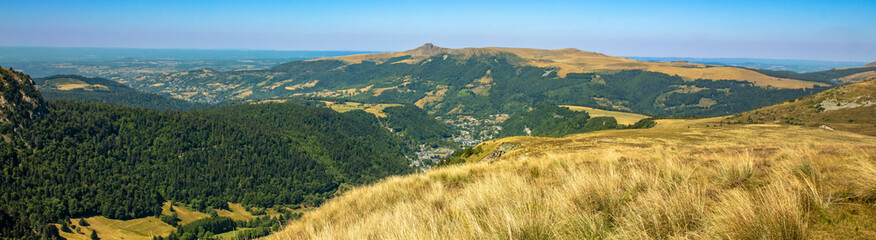 mountain chain of Auvergne in France
