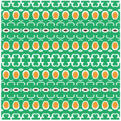 Vector geometric ornament in ethnic style. Seamless pattern with  abstract shapes, repeat tiles. Repeating pattern for decor, fabric,textile and fabric.