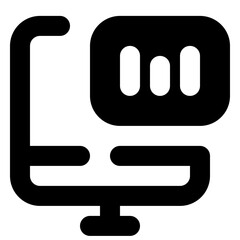computer  glyph icon