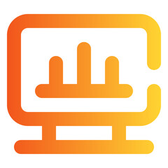 chart  gradient icon