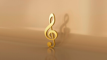 golden clef, treble clef, music,  wallpaper, musical theme, golden treble