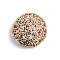 Chick pea (Bengal gram, Garbanzo, Garbanzo bean, Egyptian pea) Chickpea in threshing basket