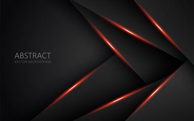 Obraz premium abstract light orange black space frame layout design tech triangle concept gray texture background. eps10 vector