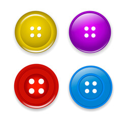 metal jeans rivet  sewing button accessories isolated 3D illustration