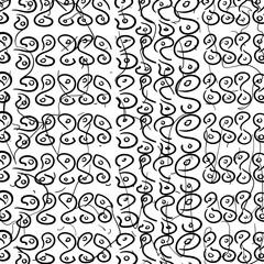 seamless pattern with strange forms
