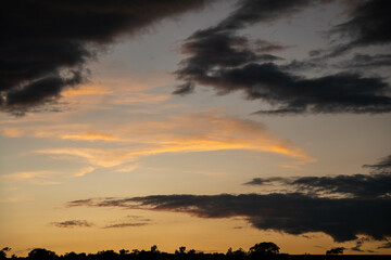 Clouds at dusk