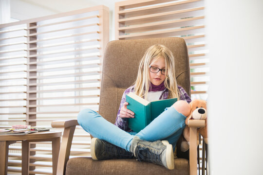 Girl reading a book
