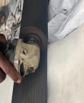 Wood Cutting using blade machine