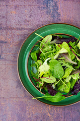 Fresh healthy green salad