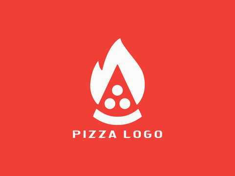 Pizza cafe. Pizza logo, emblem logo design vector icon. restaurants logo with pizza new modern design
