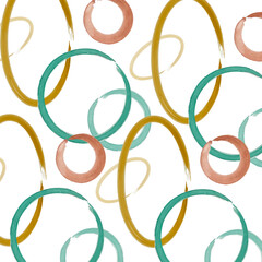 Abstract watercolor background with circles. Freehand drawing. Background for the site, wallpaper, notebook, social networks, bed linen and more.