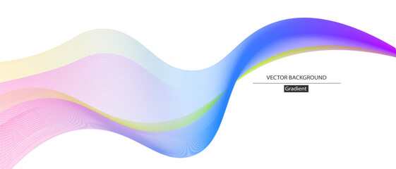 Abstract vector background. Colorful waved lines for brochure, website, flyer design.