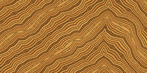 African wood texture, ethnic design of a veined wood, seamless and textured pattern, illustration