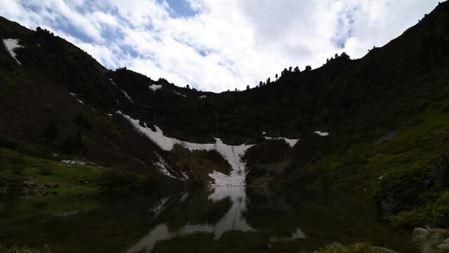 Zeitraffer, Globuckensee unterhalb Hochhaide, Rottenmanner Tauern, Steiermark