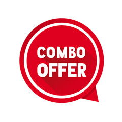 Combo offer banner design. Template for retail promotion and announcement. Modern vector illustration.