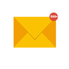 email with inbox icon  999 inbox notification for email outlook icon inbox notification