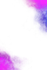Abstract Brush Gradient Nebula Cloud Galaxy Corner Frame Border PNG