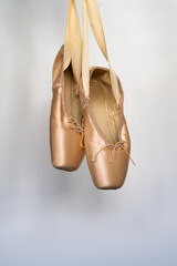 ballet slippers white background © JOSEANTONA
