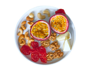 Passion fruit with cheese