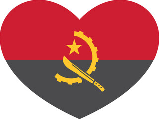 Angola flag  heart shape 2023020454