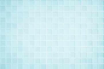 Blue pastel ceramic wall and floor tiles abstract background. Design geometric mosaic texture...